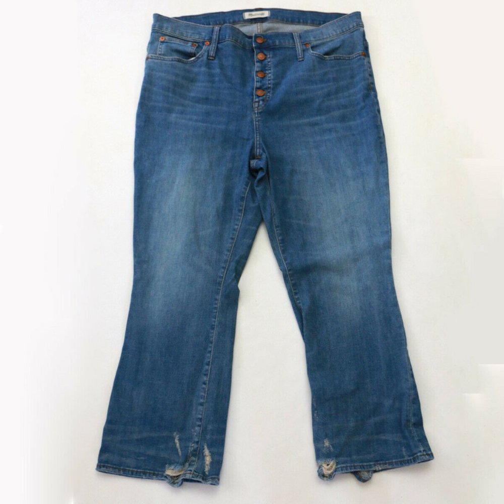 Madewell Cali Demi Boot High-Rise Button-Fly Jeans
